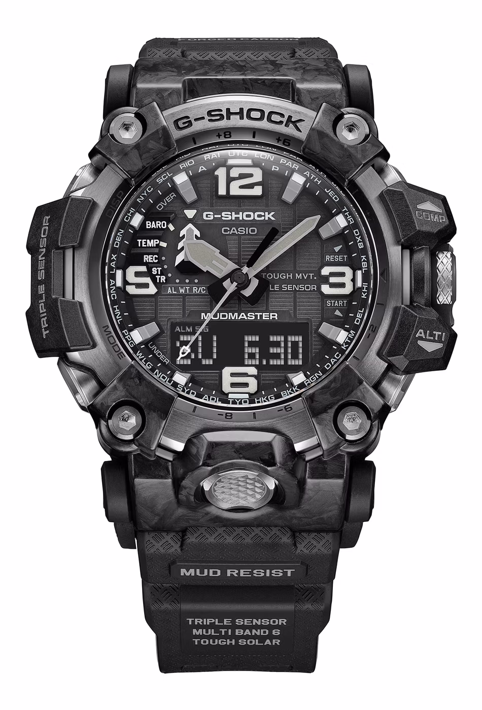 Casio G-Shock Mudmaster GWG-2000: кованый карбон, корпус тоньше и легче GWG-1000