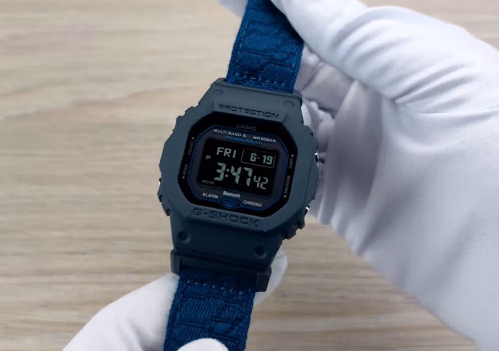 Casio G-Shock GW-BX5600CBG-2E с ремешком из рыболовных сетей