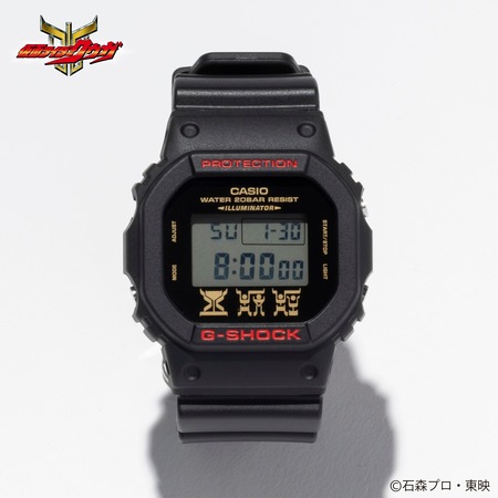 G-Shock DW-5600 к 25-летию «Камен Райдер Куга»: письмена Линто и логотип в подсветке
