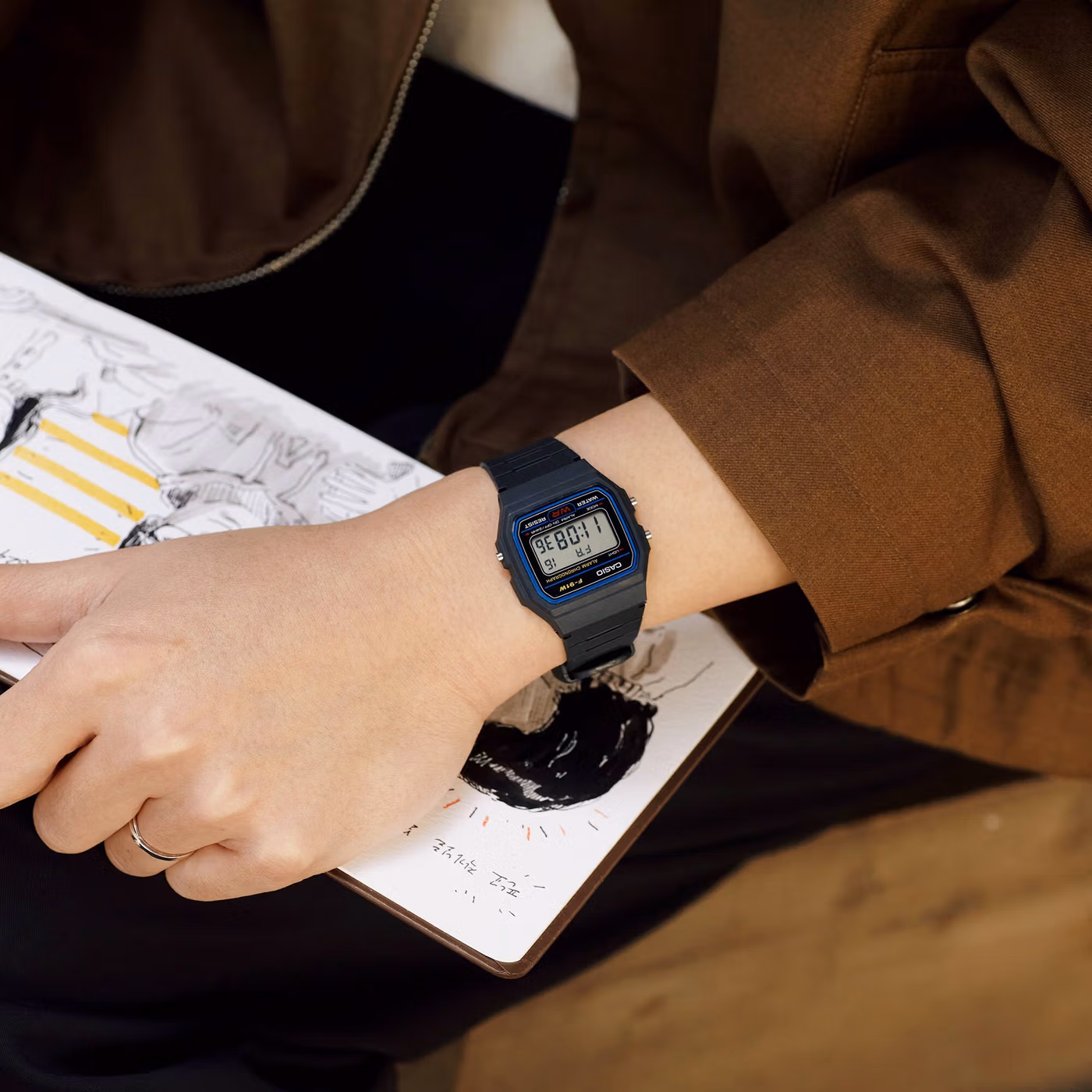 Электронные часы Casio F-91W-1