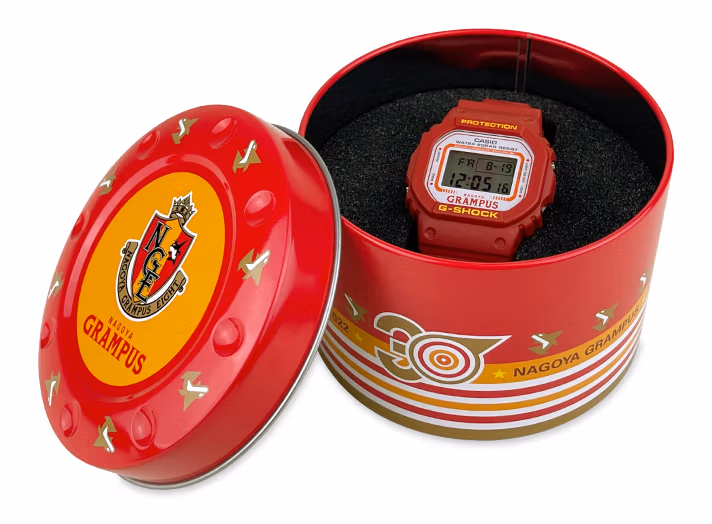 G-Shock Nagoya Grampus 30th Anniversary в жестяной банке