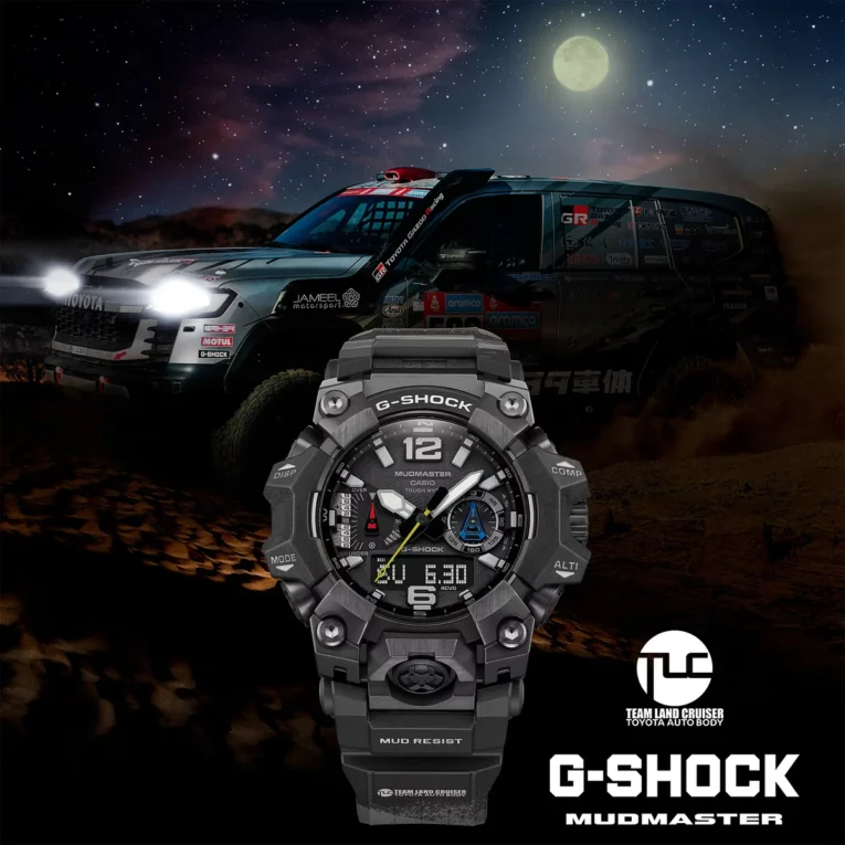 G-Shock Mudmaster GWG-B1000TLC-1A x Team Land Cruiser Toyota Auto Body