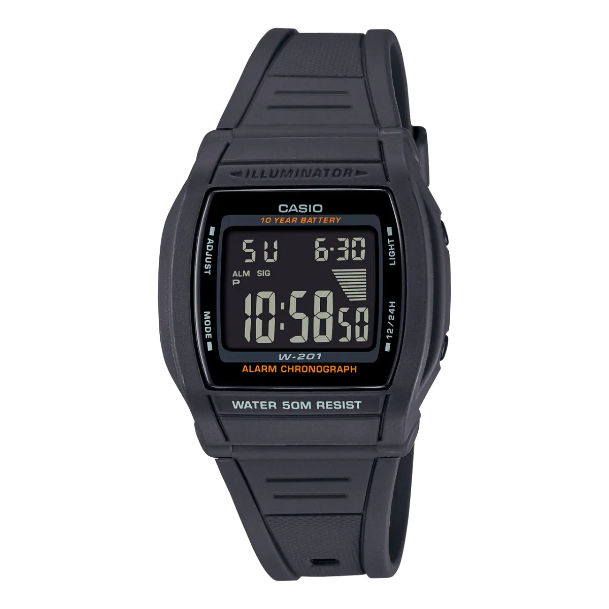 Обзор часов CASIO W-201-1BV — стиль и функциональность