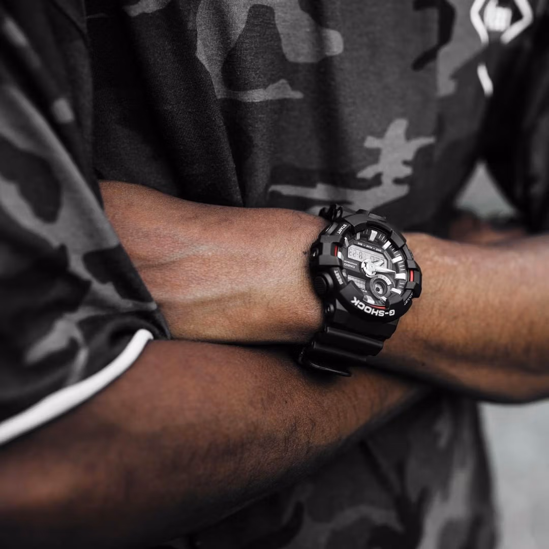 Casio G-Shock GA-700-1A на руке