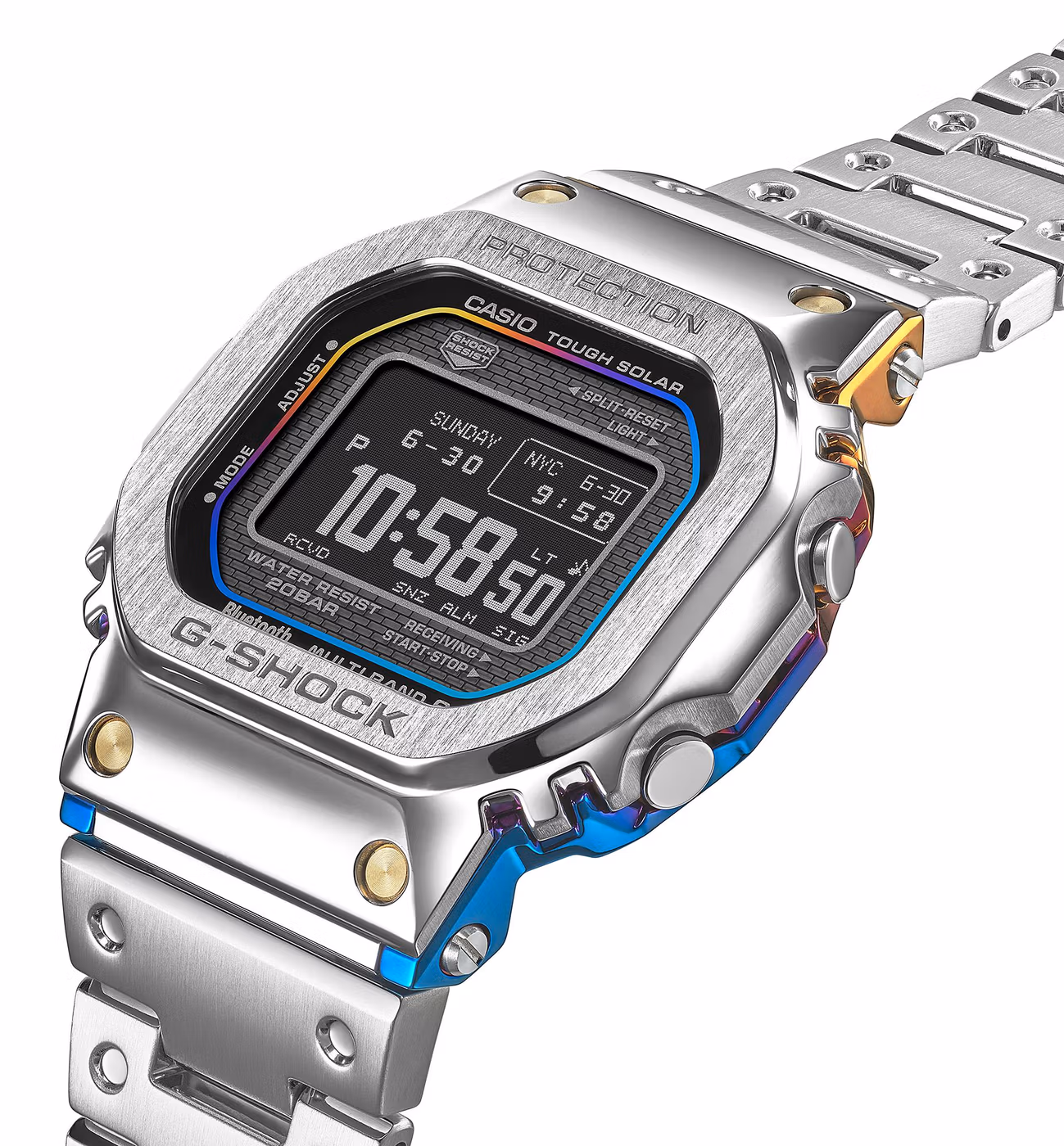 Дисплей, серебристый безель и боковые кнопки GMW-BZ5000RC-1
