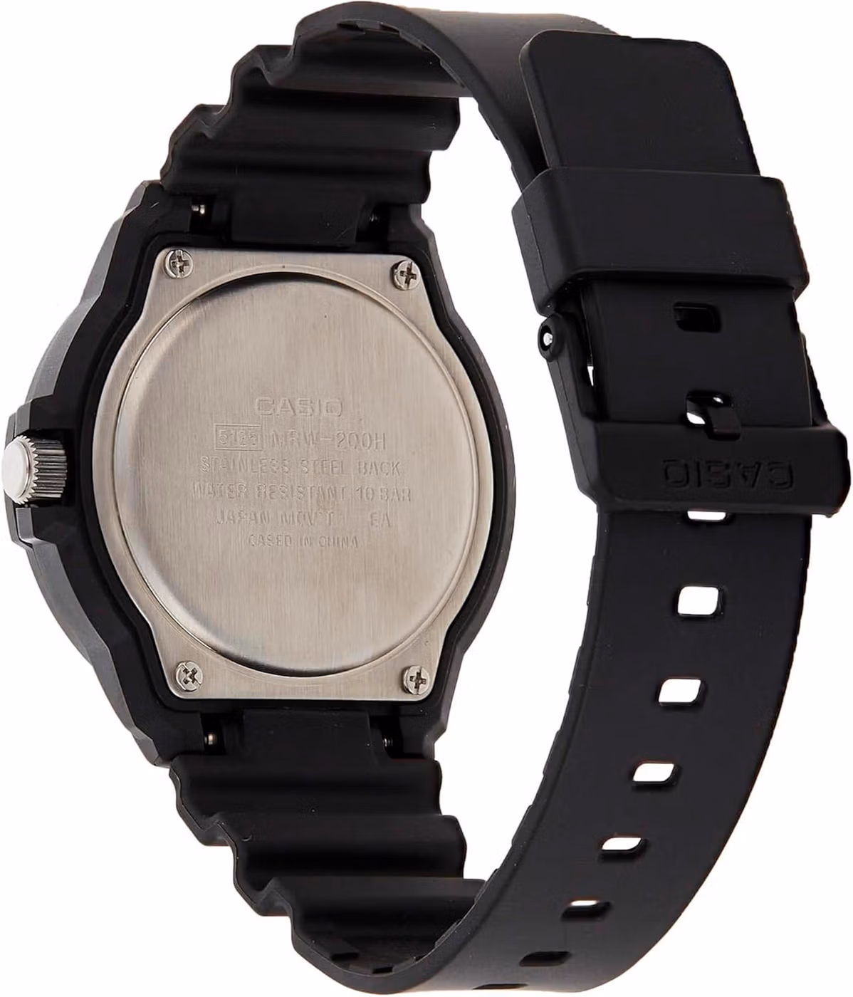 Casio MRW-200H-1BV со стороны задней крышки