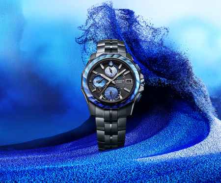 Casio Oceanus Indigo Ocean: три лимитированные модели с индиго ава-ай и перламутром