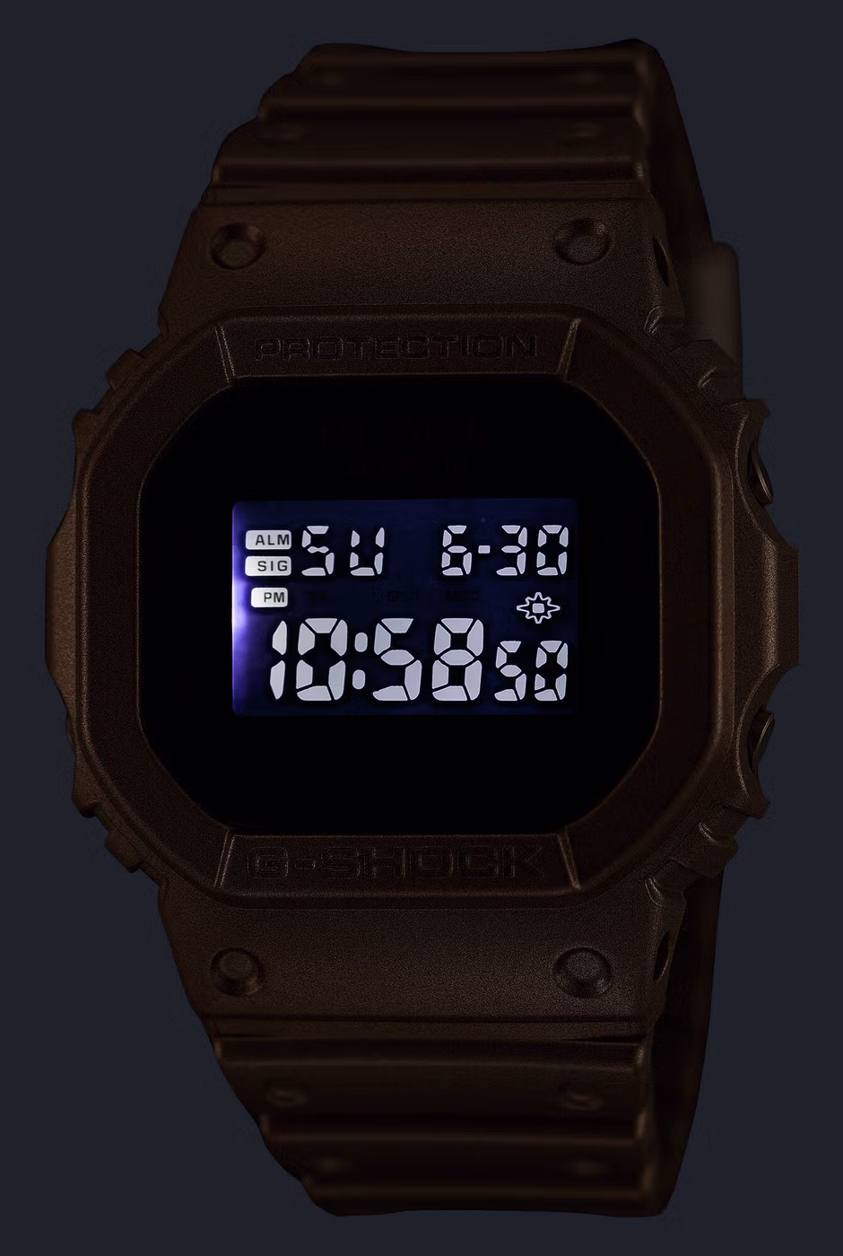 Белая подсветка Super Illuminator на DW-5600BEP-9