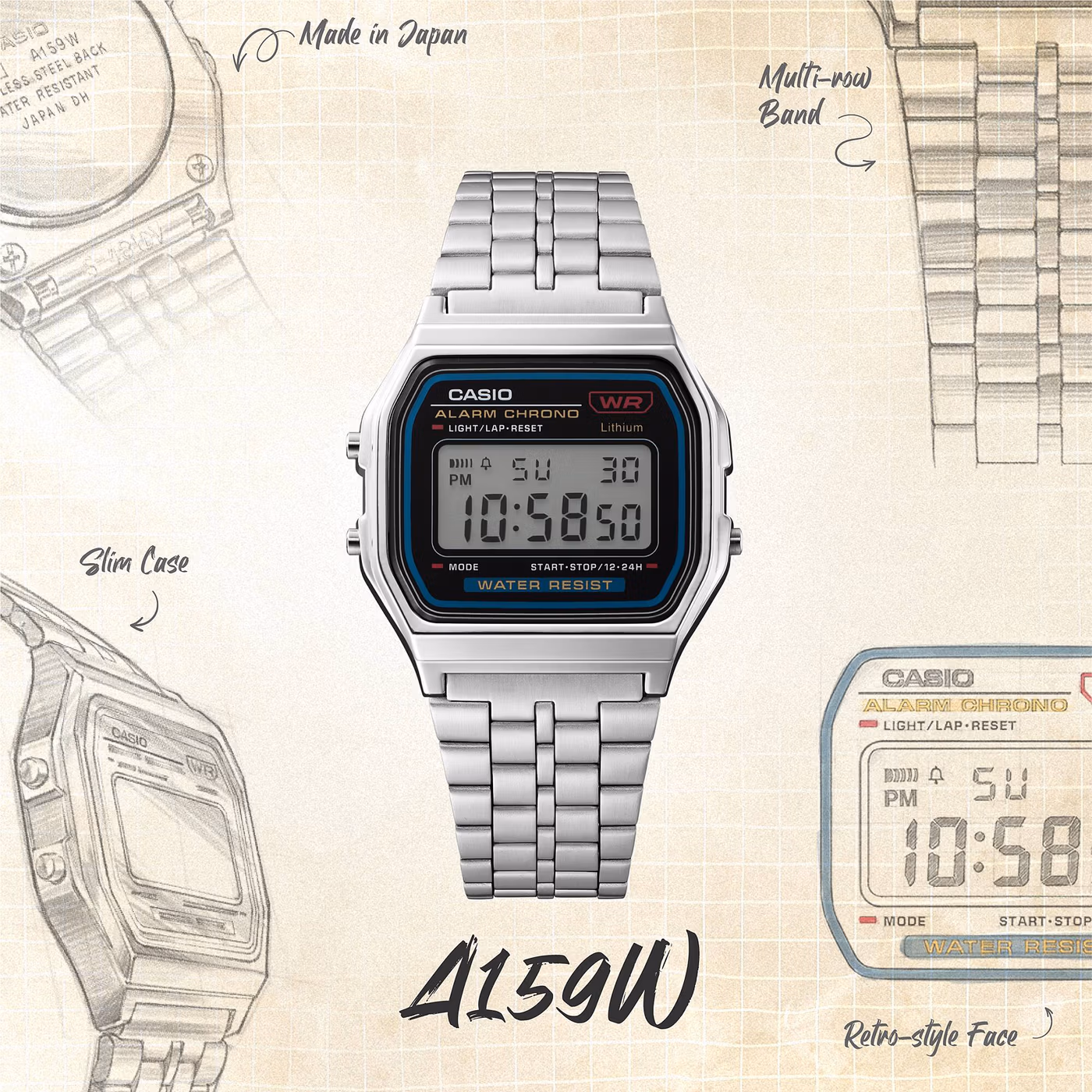 Casio A159WE-1