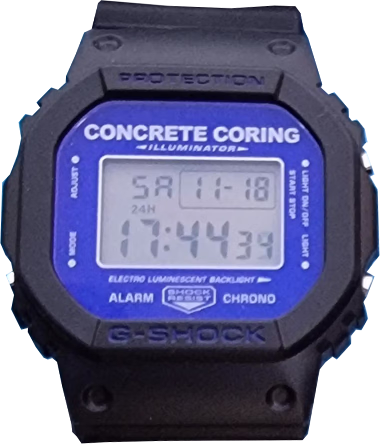 Casio DW-5600-Concrete-Coring