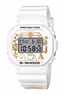 Casio DW-5600-Georgia-White