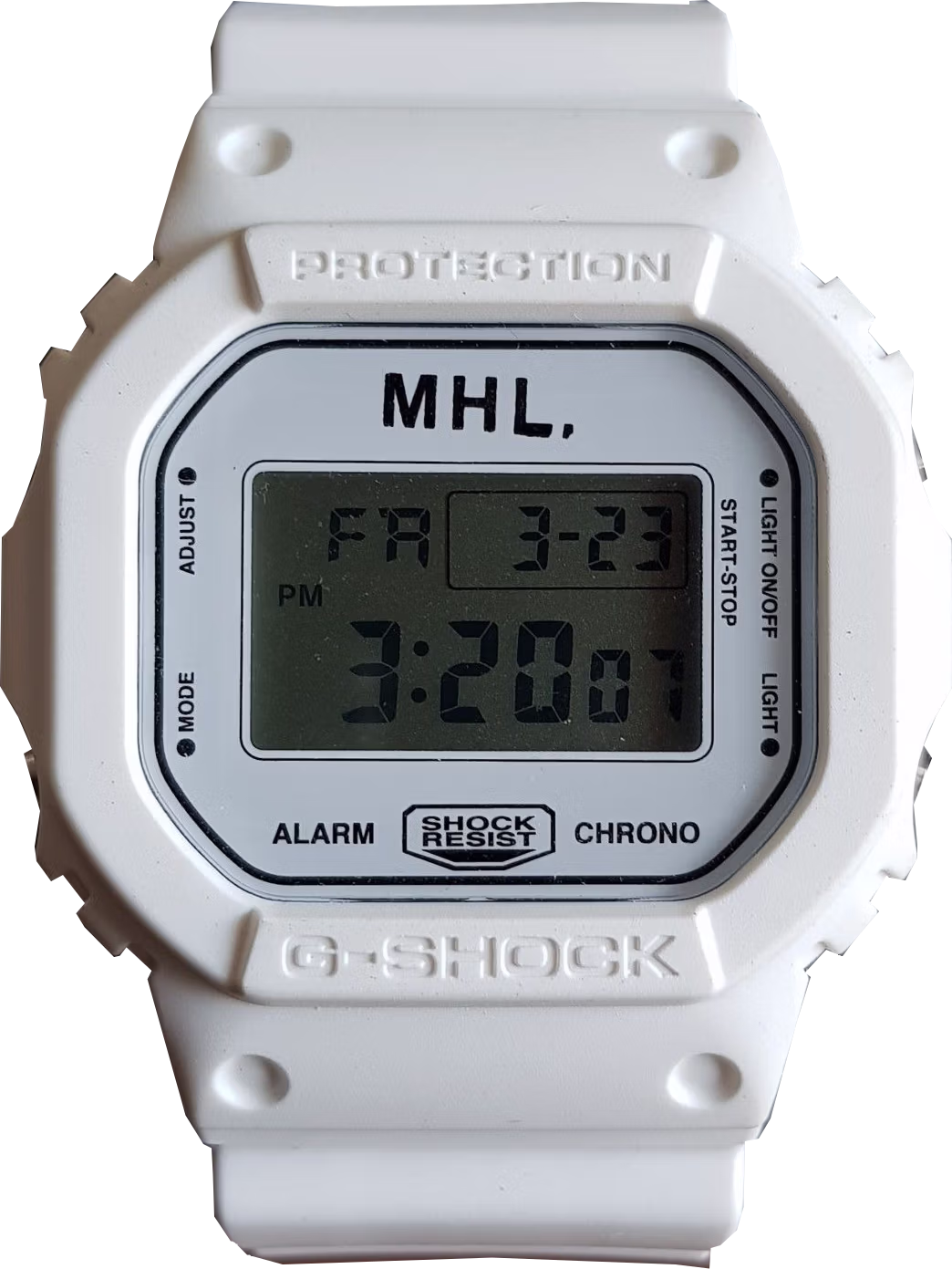 Casio DW-5600-Margaret-Howell-White