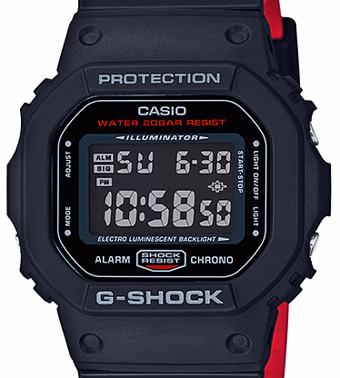 Casio DW-5600HR-1-Red-Bull