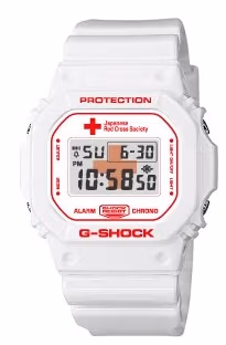 Casio DW-5600VT-Red-Cross-Japan