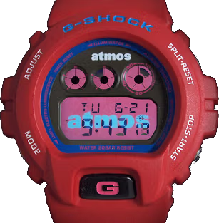 Casio DW-6900-Atmos-Red