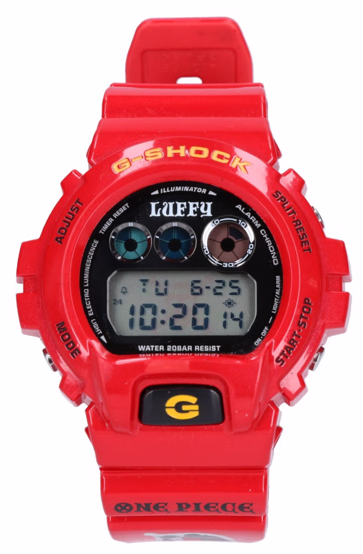 Casio DW-6900FS-OnePiece-Red