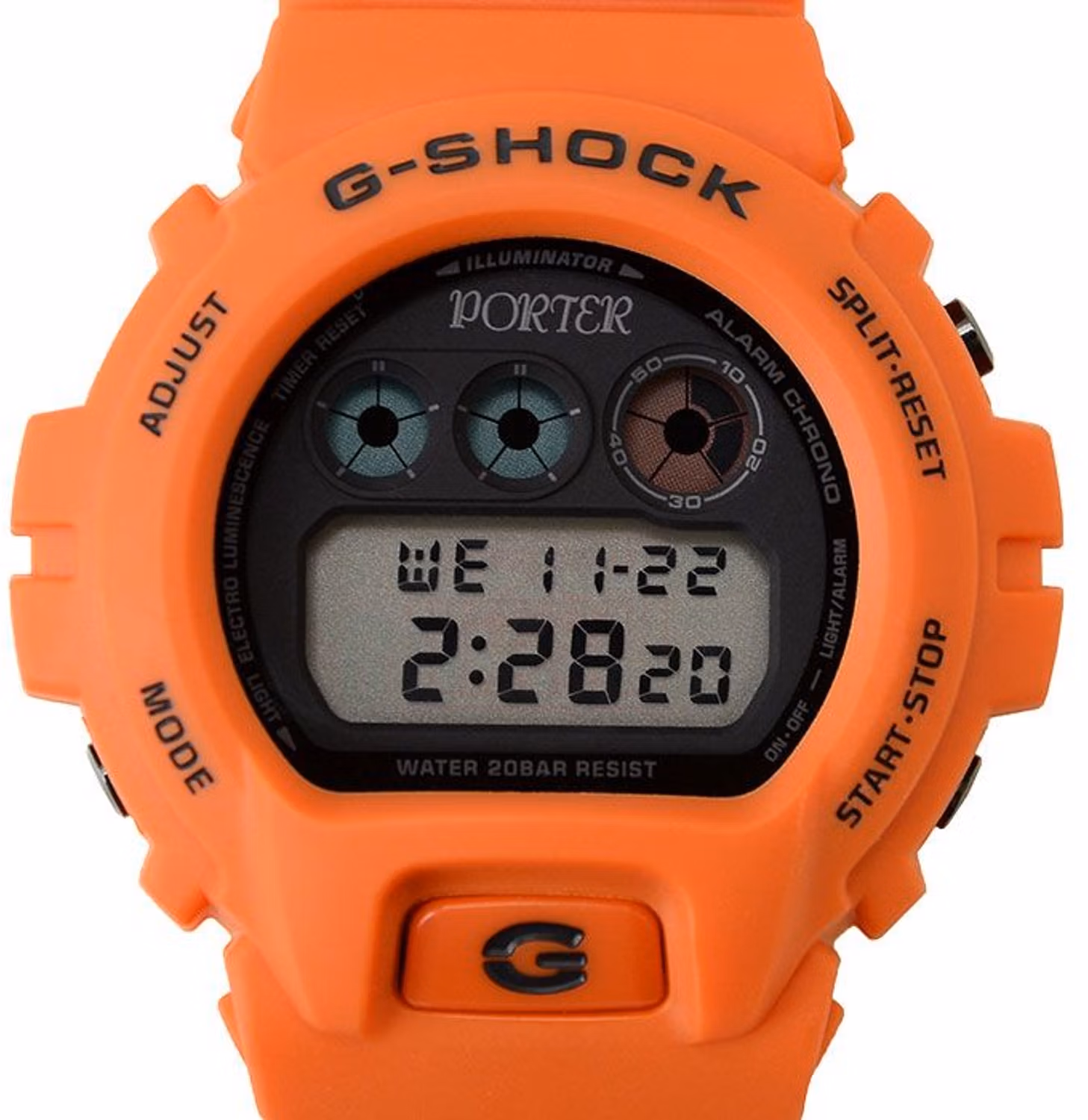 Casio DW-6900FS-Porter-Orange