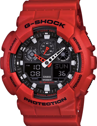 Casio GA-100-Istanbul-Red