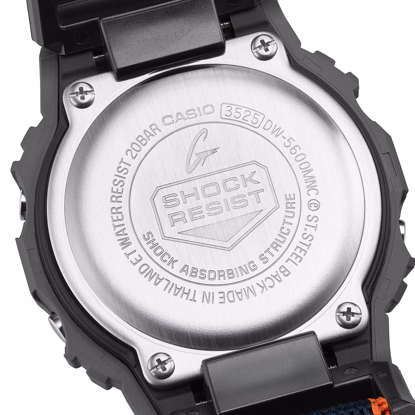 Задняя крышка Casio с артикулом и номером модуля