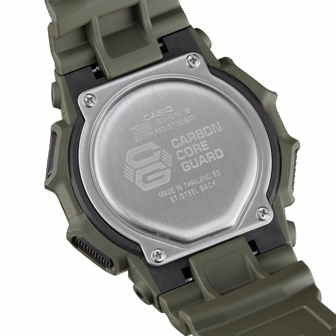 Casio GD-010-3 — задняя крышка, Carbon Core Guard